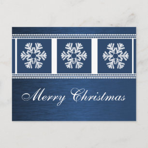 Carte postale de Noël moderne, Royal Blue