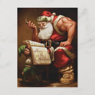 Carte postale de Noël - Motivation de gym