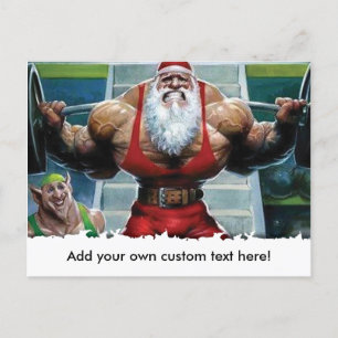 Carte postale de Noël - Motivation de gym