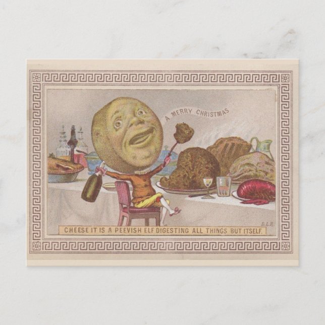 Carte postale de Noël Peevish Cheese (Devant)