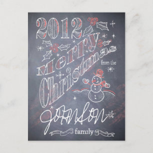Carte postale de Noël personnalisée