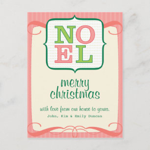 Carte postale de Noël personnalisée Noel