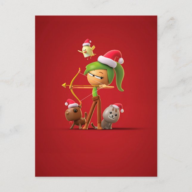 Carte postale de Noël personnalisée pour Sagittari (Devant)