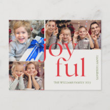 Carte postale de Noël personnalisée Xmas
