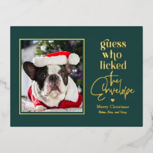 Carte postale de Noël pour animaux de compagnie