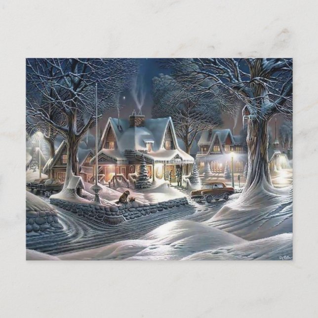Carte postale de Noël pour arrière - plans (Devant)