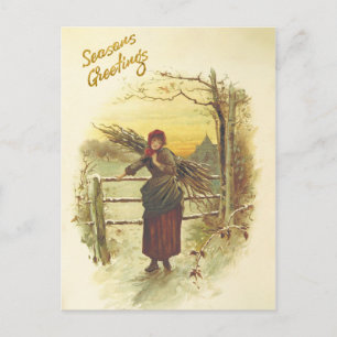 Carte postale de Noël pour le carburant d'hiver