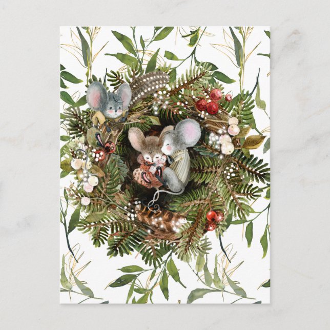 Carte postale de Noël pour les repas d'hiver (Devant)