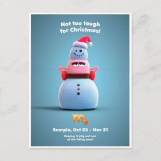 Carte postale de Noël pour Scorpio