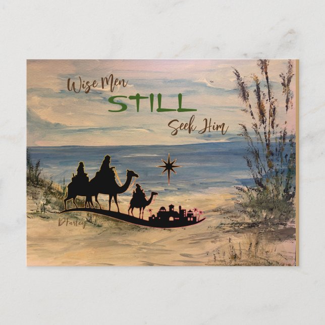 Carte postale de Noël Seagrass (Devant)