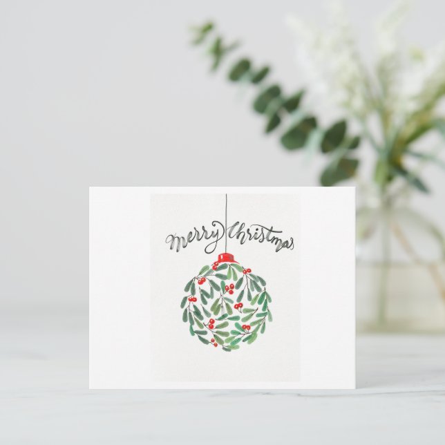Carte postale de Noël simple (Debout devant)