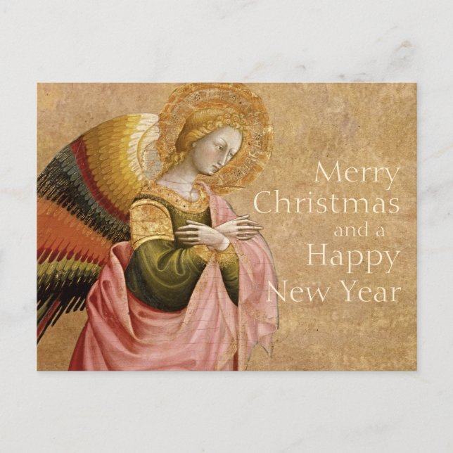 Carte postale de Noël Vanni Annonciation Angel CC0 (Devant)