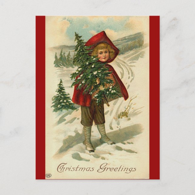 Carte postale de Noël victorienne (Devant)