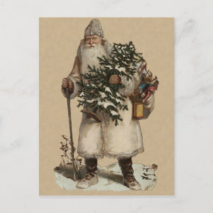 Carte postale de Noël victorienne