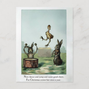 Carte postale de Noël victorienne vintage