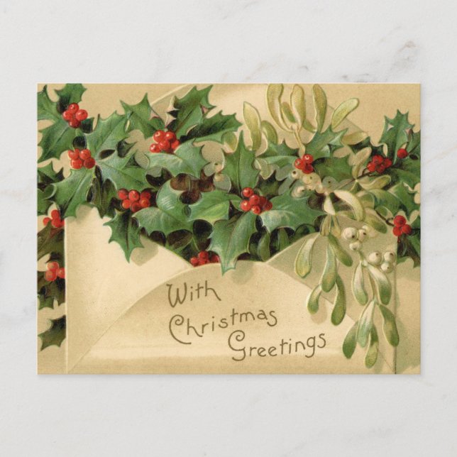 Carte postale de Noël vintage (Devant)