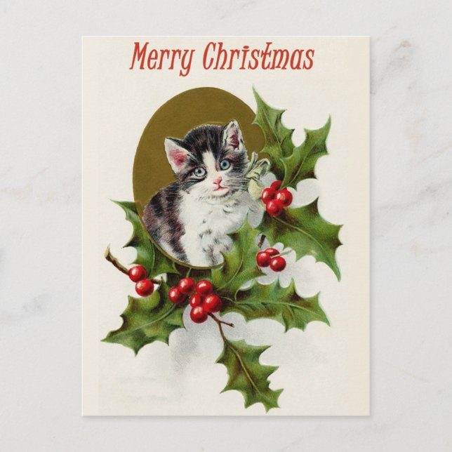 Carte postale de Noël vintage (Devant)