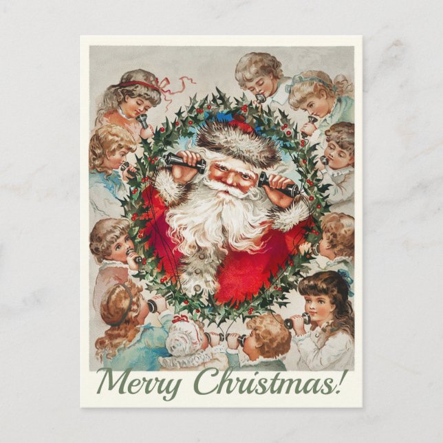 Carte postale de Noël vintage (Devant)