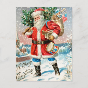 Carte postale de Noël vintage