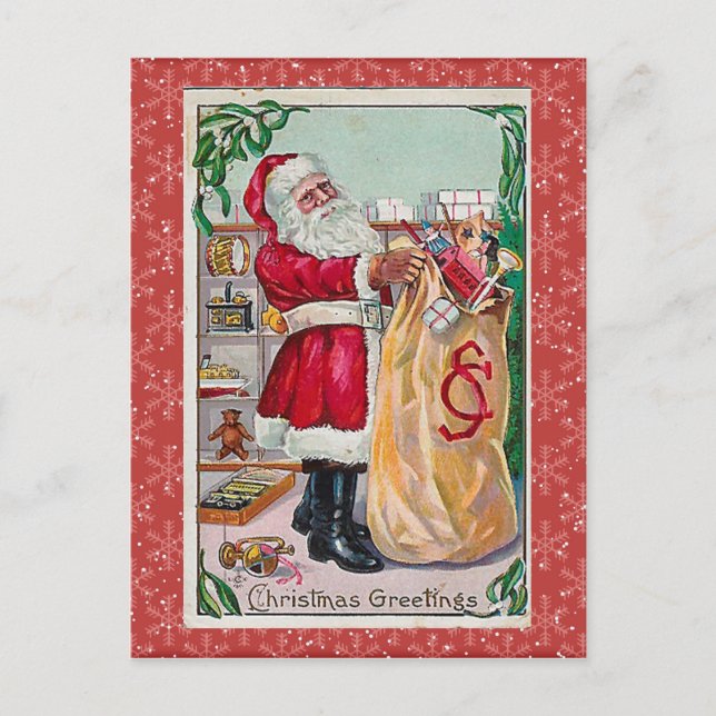 Carte postale de Noël Vintage (Devant)