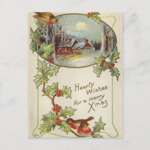 Carte postale de Noël Vintage