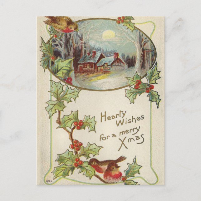 Carte postale de Noël Vintage (Devant)