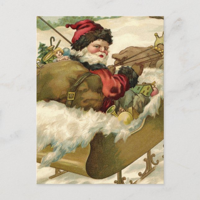 Carte postale de Noël vintage (Devant)