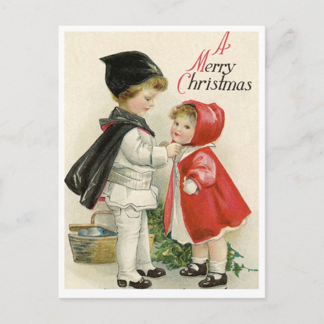 Carte postale de Noël vintage (Devant)