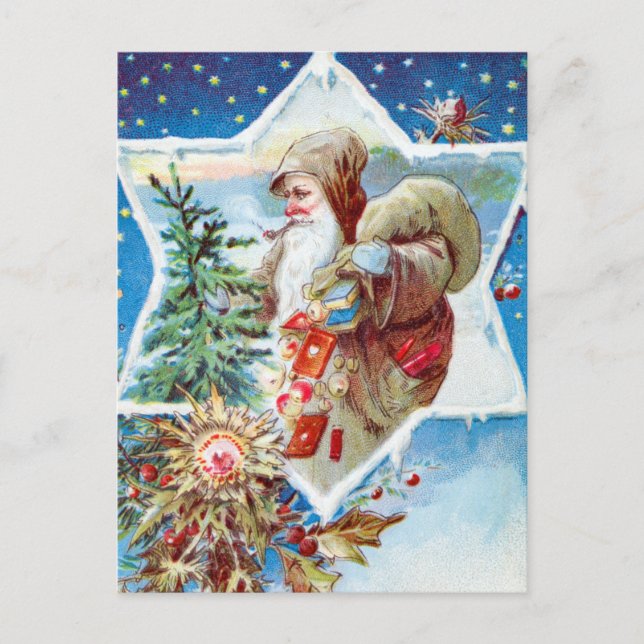 Carte postale de Noël vintage (Devant)