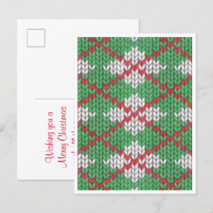 Carte postale de Noël XMAS JACQUARD KNIT / Vertica