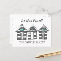 Carte postale de nouveau adresse, acheteur vendeur