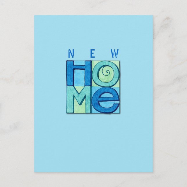 Carte postale de nouvelle maison (Devant)