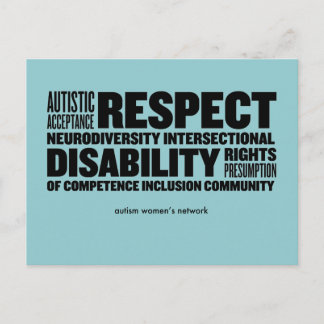 Carte postale de nuage de mots AWN