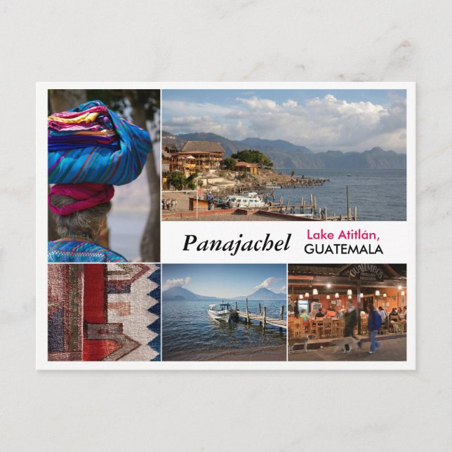 Carte postale de Panajachel, Guatemala (Devant)