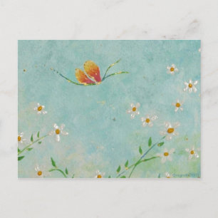 carte postale de papillon peint