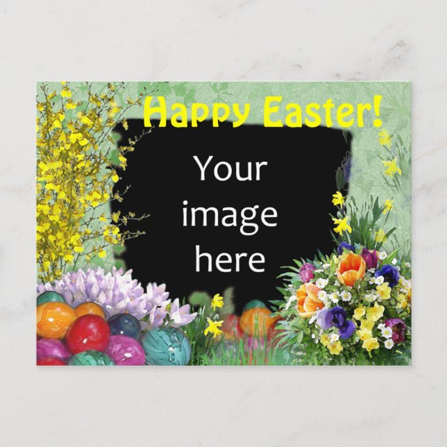 Carte postale de Pâques avec votre photo (Devant)