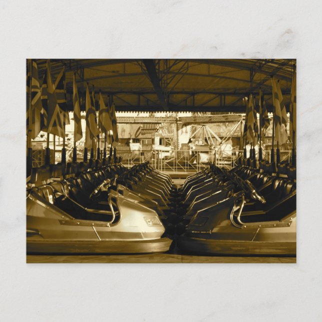 Carte postale de pare-chocs de véhicule Fairground (Devant)
