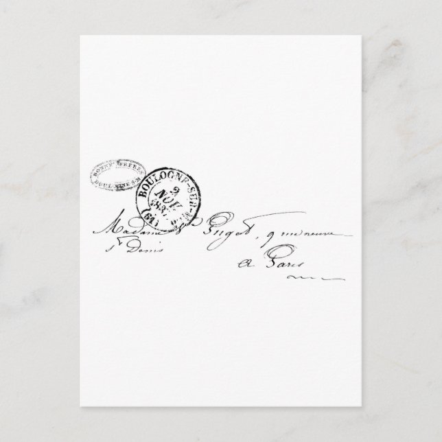 Carte Postale De Paris (Devant)