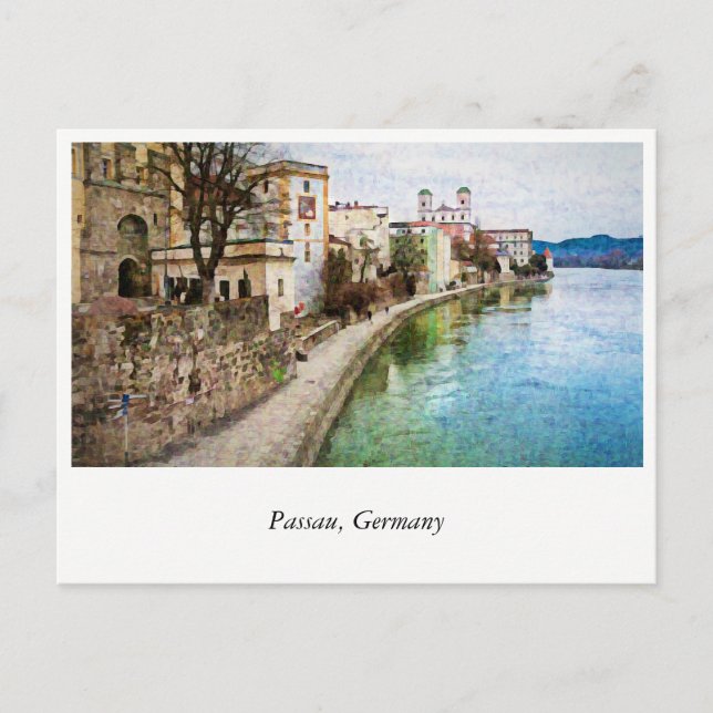 Carte postale de Passau, Allemagne (Devant)