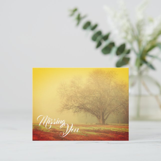 Carte postale de paysage Vous manquant (Debout devant)