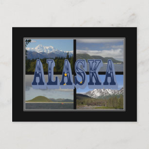 Carte postale de paysages magnifiques de l'Alaska