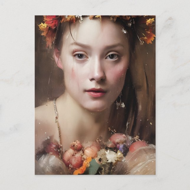 Carte postale de peinture féminine Renaissance (Devant)