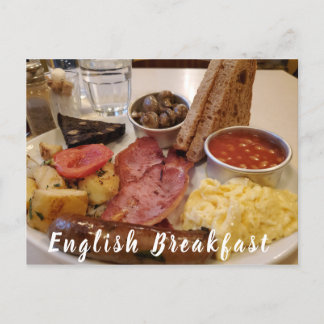 Carte postale de petit-déjeuner anglais