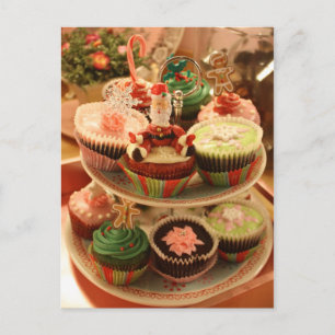 Carte postale de petit gâteau de Noël