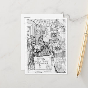 Carte postale de Philly Cat sur 9th Street