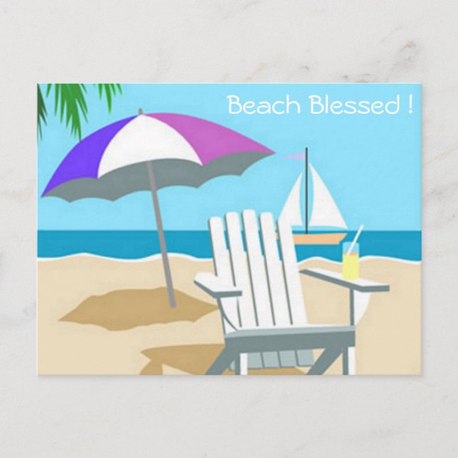 Carte postale de plage (Devant)