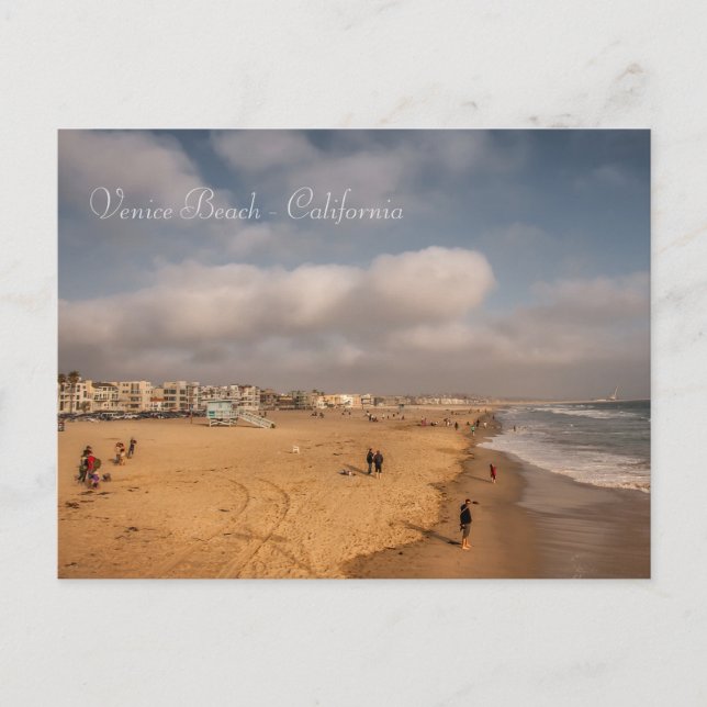 Carte postale de plage de Venise (Devant)