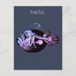 Carte postale de poisson bizarre
