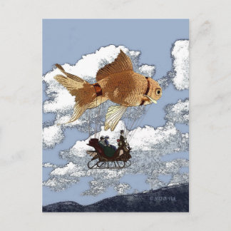 Carte postale de poisson rouge