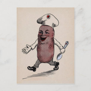 Carte postale de pomme de terre vintage